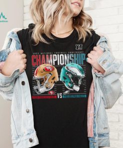 Philadelphia Eagles vs San Francisco 49ers 2022 NFC Championship High Definition helmet shirt