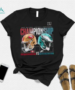 Philadelphia Eagles vs San Francisco 49ers 2022 NFC Championship High Definition helmet shirt