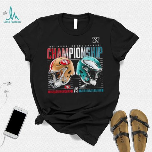Philadelphia Eagles vs San Francisco 49ers 2022 NFC Championship High Definition helmet shirt
