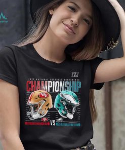 Philadelphia Eagles vs San Francisco 49ers 2022 NFC Championship High Definition helmet shirt