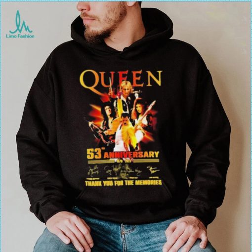 Queen 53rd Anniversary 1970 – 2023 Thank You For The Memories T Shirt