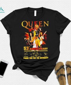 Queen 53rd Anniversary 1970 – 2023 Thank You For The Memories T Shirt