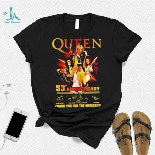 Queen 53rd Anniversary 1970 – 2023 Thank You For The Memories T Shirt