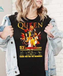 Queen 53rd Anniversary 1970 – 2023 Thank You For The Memories T Shirt