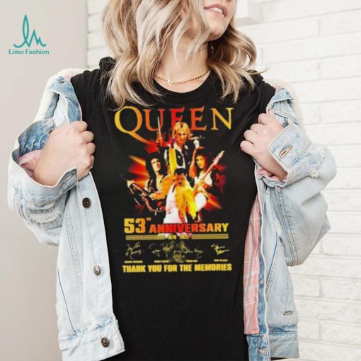 Queen 53rd Anniversary 1970 – 2023 Thank You For The Memories T Shirt