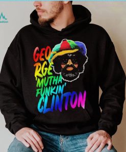 Rainbow Neon Text George Muthafunkin Clinton Shirt