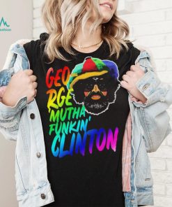 Rainbow Neon Text George Muthafunkin Clinton Shirt