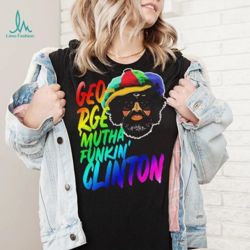 Rainbow Neon Text George Muthafunkin Clinton Shirt