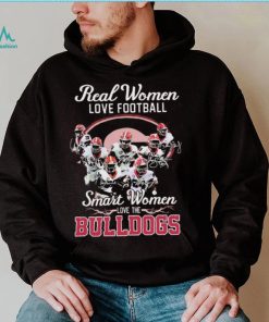 Real Women Love Football Signature Smart Women Bulldogs Shirt