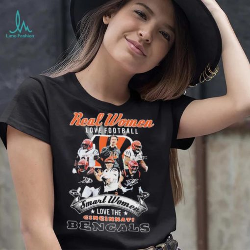 Real Women Love Football Smart Women Love The Cincinnati Bengals Shirt