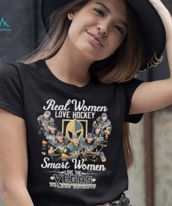 Real Women Love Hockey Smart Women Love The Vegas Golden Knights Signatures Shirt