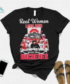 Real Women Love Ohio Team Smart Women Love The Buckeyes Shirt