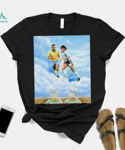 Rip pele and diego maradona two legend shirt