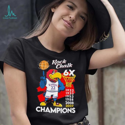 Rock Chalk 6x Champions Shirt