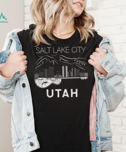 Salt Lake City Souvenir Men Utah Gift Music Guitar T Shirt