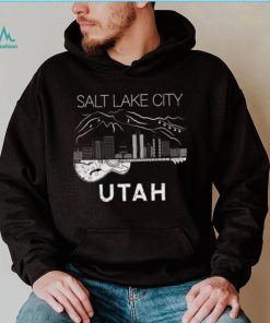 Salt Lake City Souvenir Men Utah Gift Music Guitar T Shirt