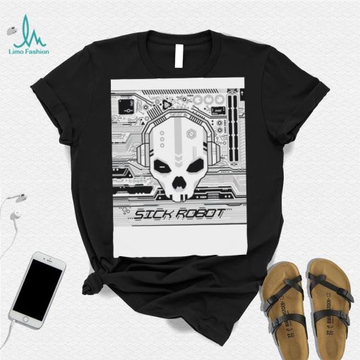 Sick Robot skull shirt