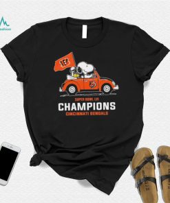 Snoopy Super Bowl Lvi Champions Cincinnati Bengals Shirt