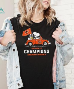 Snoopy Super Bowl Lvi Champions Cincinnati Bengals Shirt