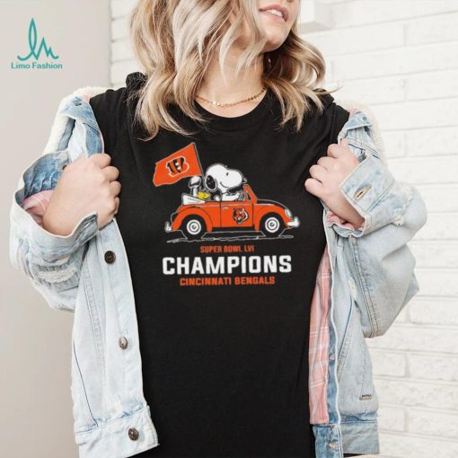 Snoopy Super Bowl Lvi Champions Cincinnati Bengals Shirt