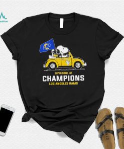 Snoopy Super Bowl Lvi Champions Los Angeles Rams Shirt