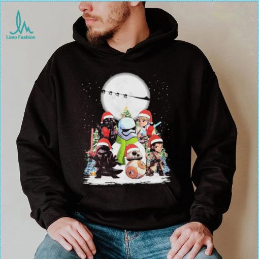 Star War Christmas Chibi Character Snow Shirt