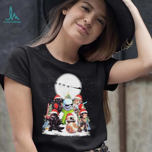 Star War Christmas Chibi Character Snow Shirt