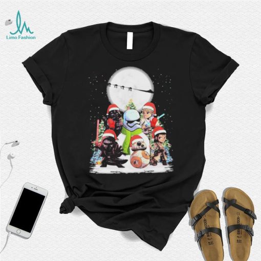 Star War Christmas Chibi Character Snow Shirt