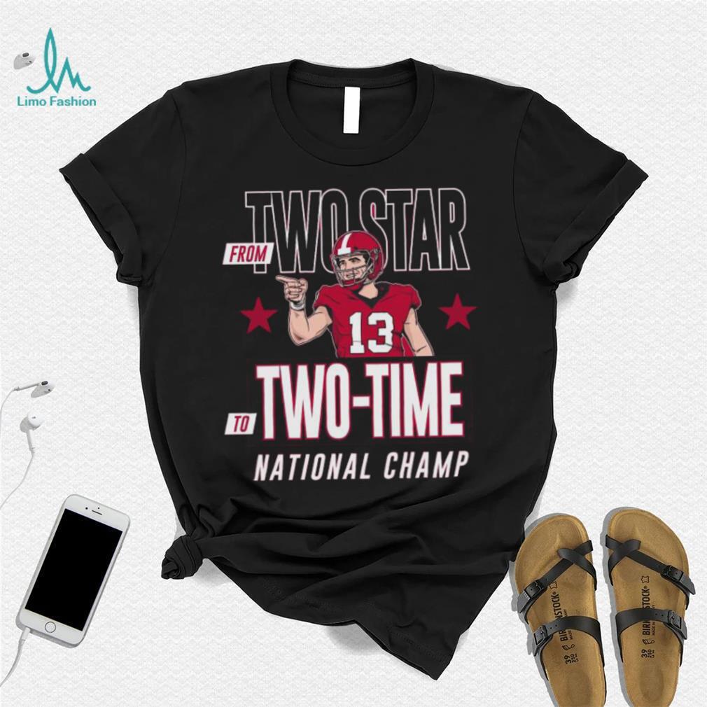 Stetson Bennett Georgia Bulldogs From Two Star To Two time National Champions Shirt Stetson Bennett Georgia Bulldogs From Two Star To Two time National Champions Shirt