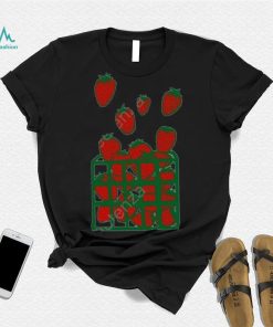 Strawberry basket screen print shirt