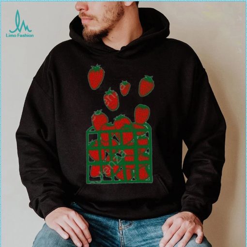 Strawberry basket screen print shirt