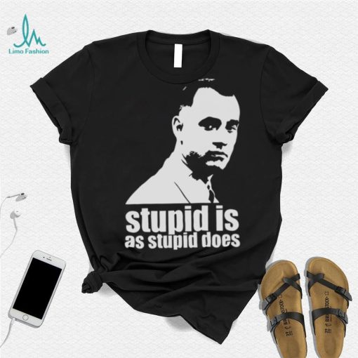 Stupid Is As Stupid Does Forrest Gump Artwork shirt