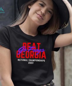 TCU National Championship 2023 Beat Georgia Go Frogs TCU T Shirt