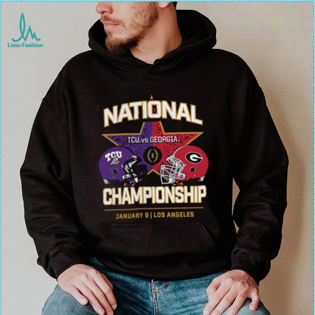 Tcu horned frogs vs. Georgia Bulldogs college Football playoff 2023 national championship shirt Tcu horned frogs vs. Georgia Bulldogs college Football playoff 2023 national championship shirt