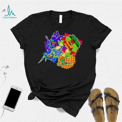 Teenage Mutant Ninja Turtles art colorful shirt