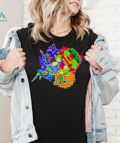 Teenage Mutant Ninja Turtles art colorful shirt