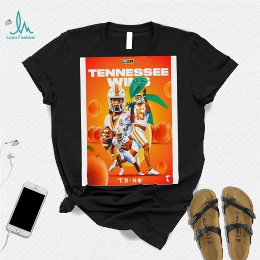 Tennessee win clemson 31 14 Tennessee take down clemson in miamI poster shirt