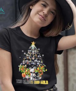 The Black And Gold Trees Team Steelers Christmas Shirt