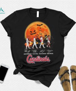 The Cardinals Adam Wainwright Tyler O’neill Nolan Arenado And Yadier Molina Abbey Road Halloween Signatures Shirt