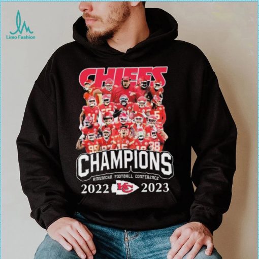 The Chiefs Champions American Football Conference 2022 2023 Super Bowl LVII Shirt