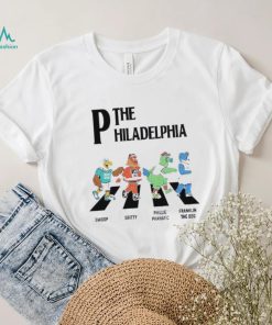 The Philadelphia Walking Road Swoop Gritty Phillie Phanatic Franklin The Dog Shirt