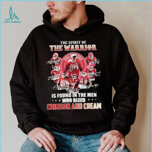 The Spirit Of The Warrior Signature Is Found In The Men Who Bleed Crimson And Cream Shirt