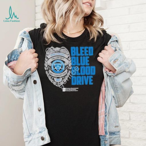 The c.o.p.s bleed blue blood drive shirt