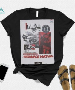 The new mexico lobos football terance mathis x 2023 college football hall of fame shirt