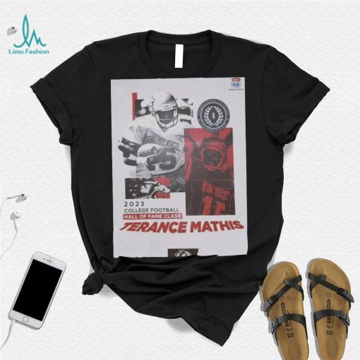 The new mexico lobos football terance mathis x 2023 college football hall of fame shirt