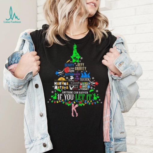 Tree Christmas Beauty Defy If You Let It Shirt