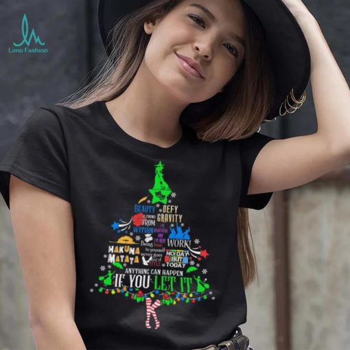 Tree Christmas Beauty Defy If You Let It Shirt