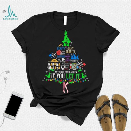 Tree Christmas Beauty Defy If You Let It Shirt