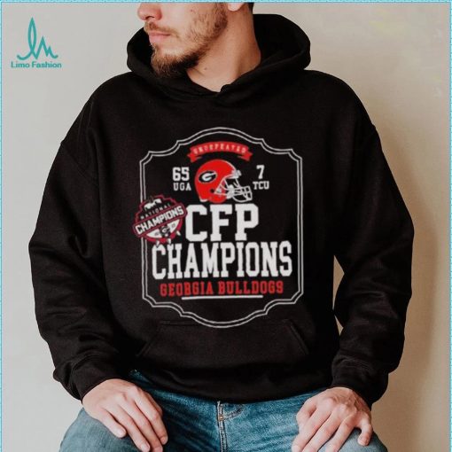 Undefeated 65 UGA 7 TCU CFP Champions Georgia Bulldogs shirt