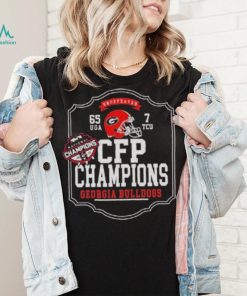 Undefeated 65 UGA 7 TCU CFP Champions Georgia Bulldogs shirt